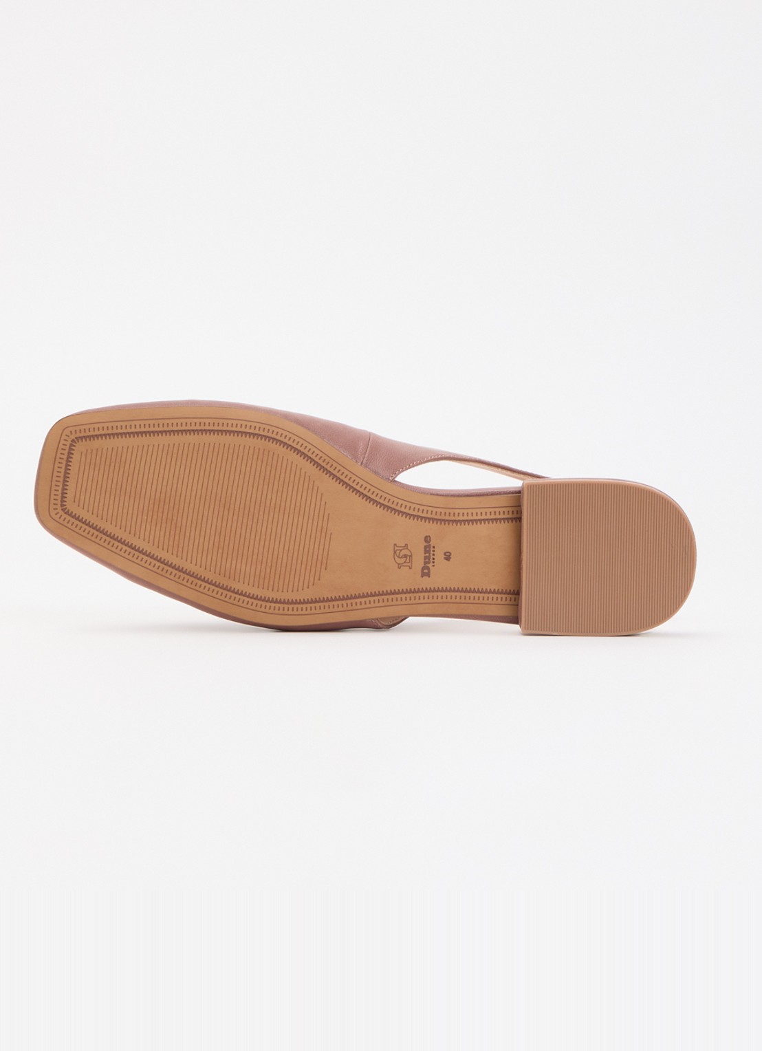 Dune London Heartbeat slingback van leer - detail 4 oudroze