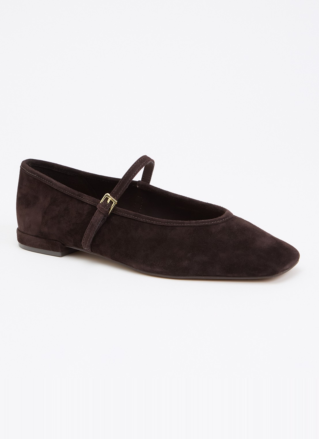Dune London Hearthrob ballerina  - voorkant donkerbruin