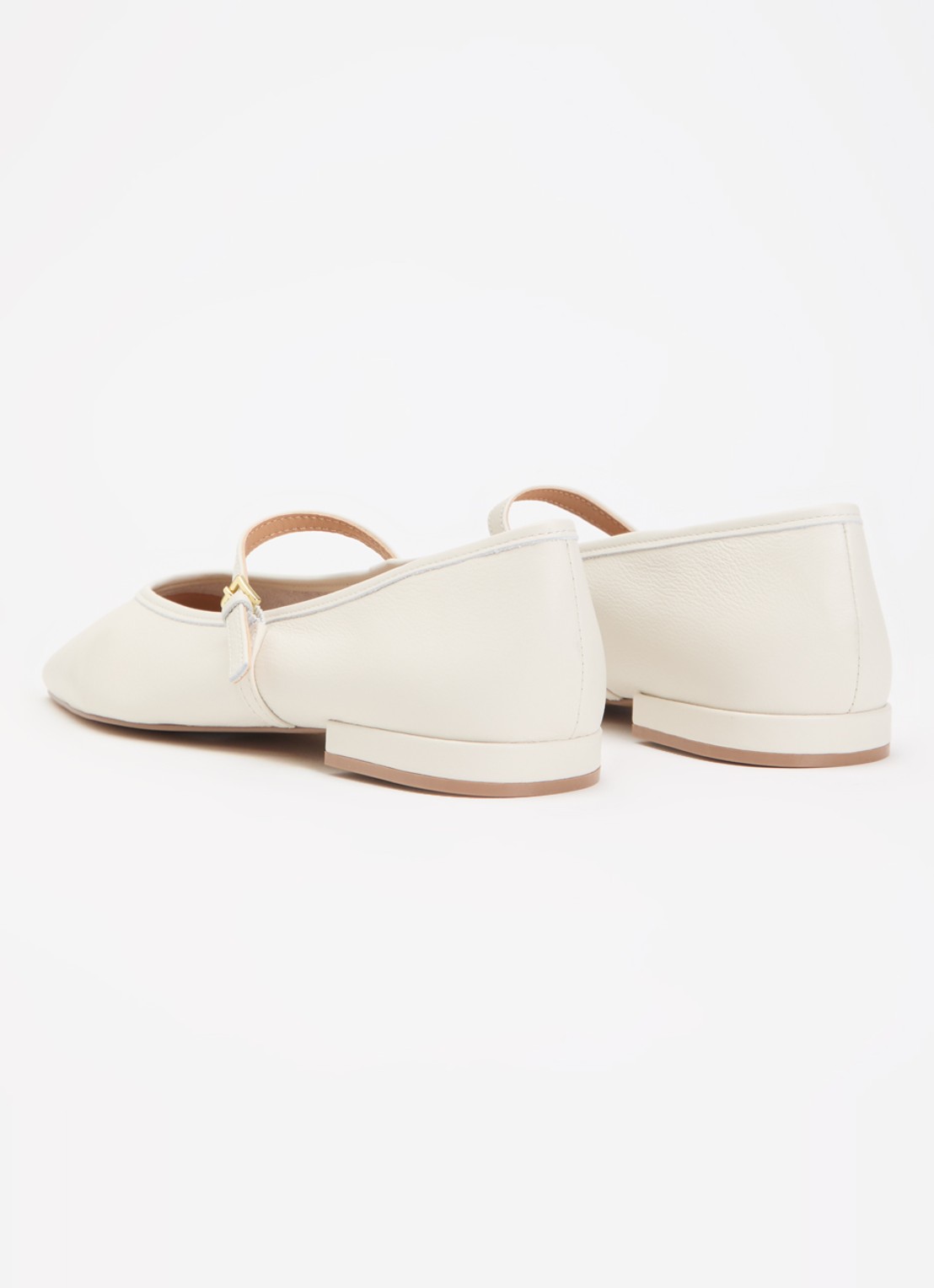 Dune London Hearthrob ballerina  - achterkant 2 creme