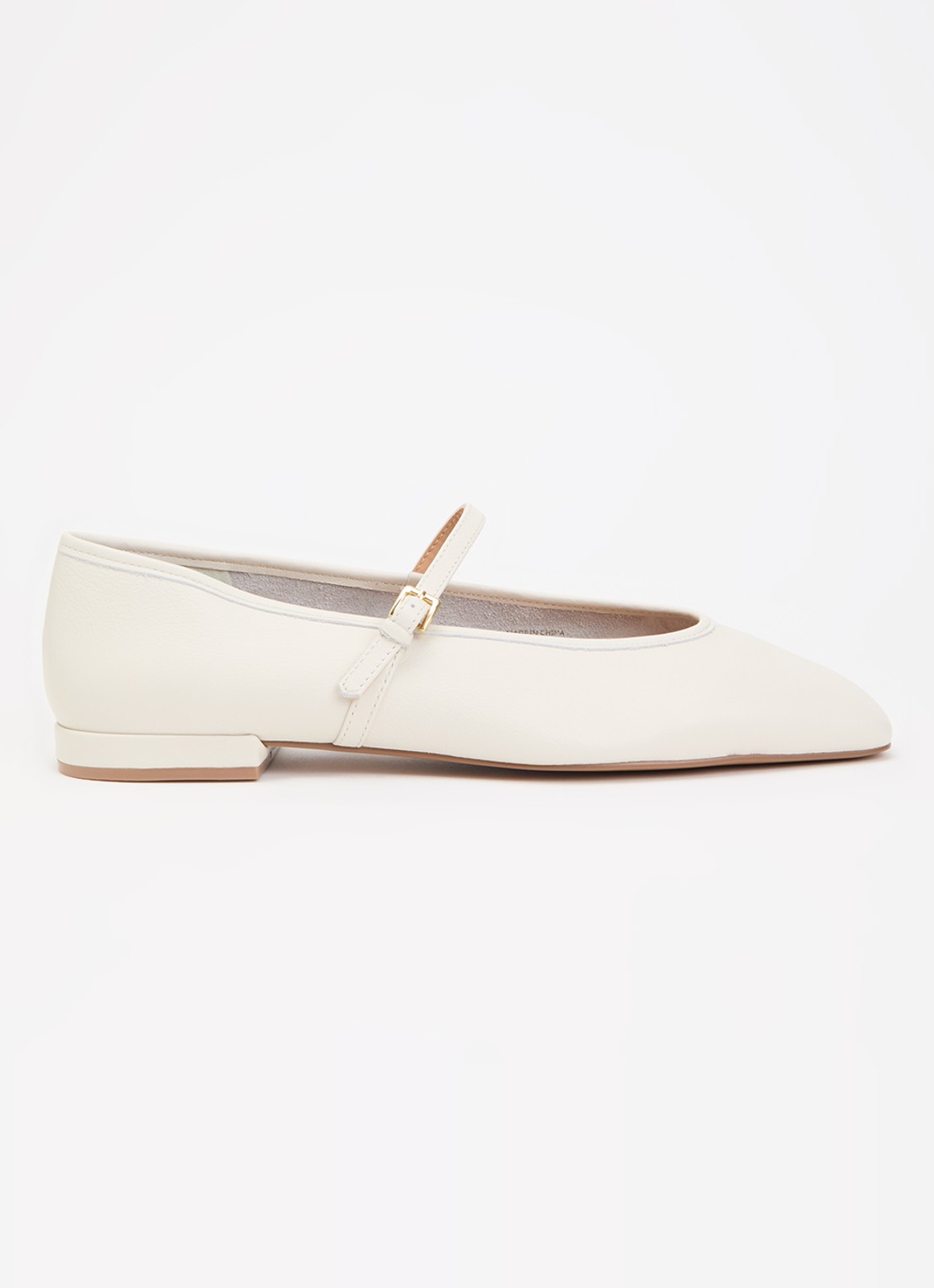Dune London Hearthrob ballerina  - voorkant creme