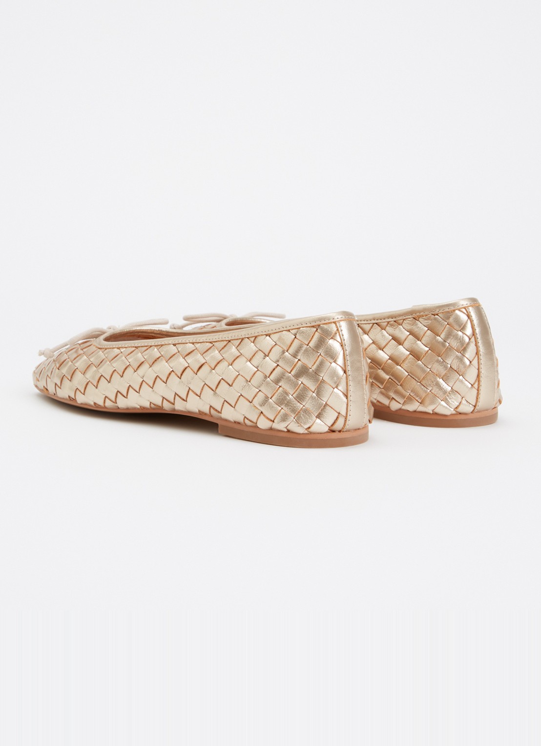 Dune London Heat ballerina - achterkant goud