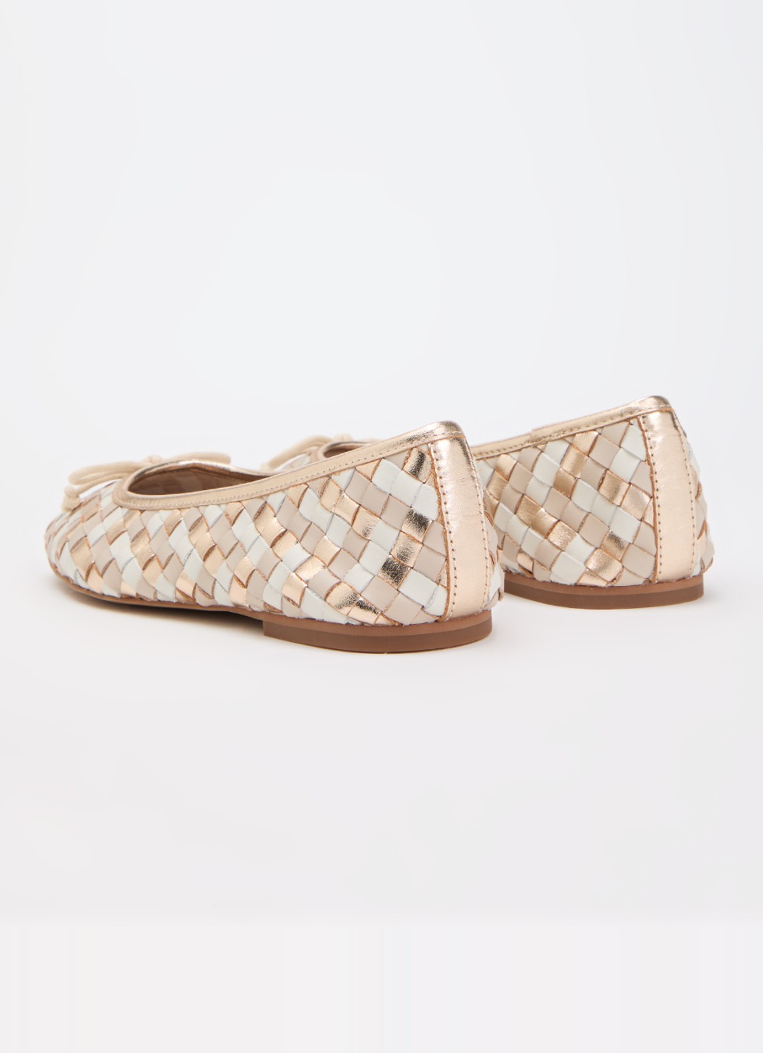 Dune London Heat ballerina - achterkant 4 beige