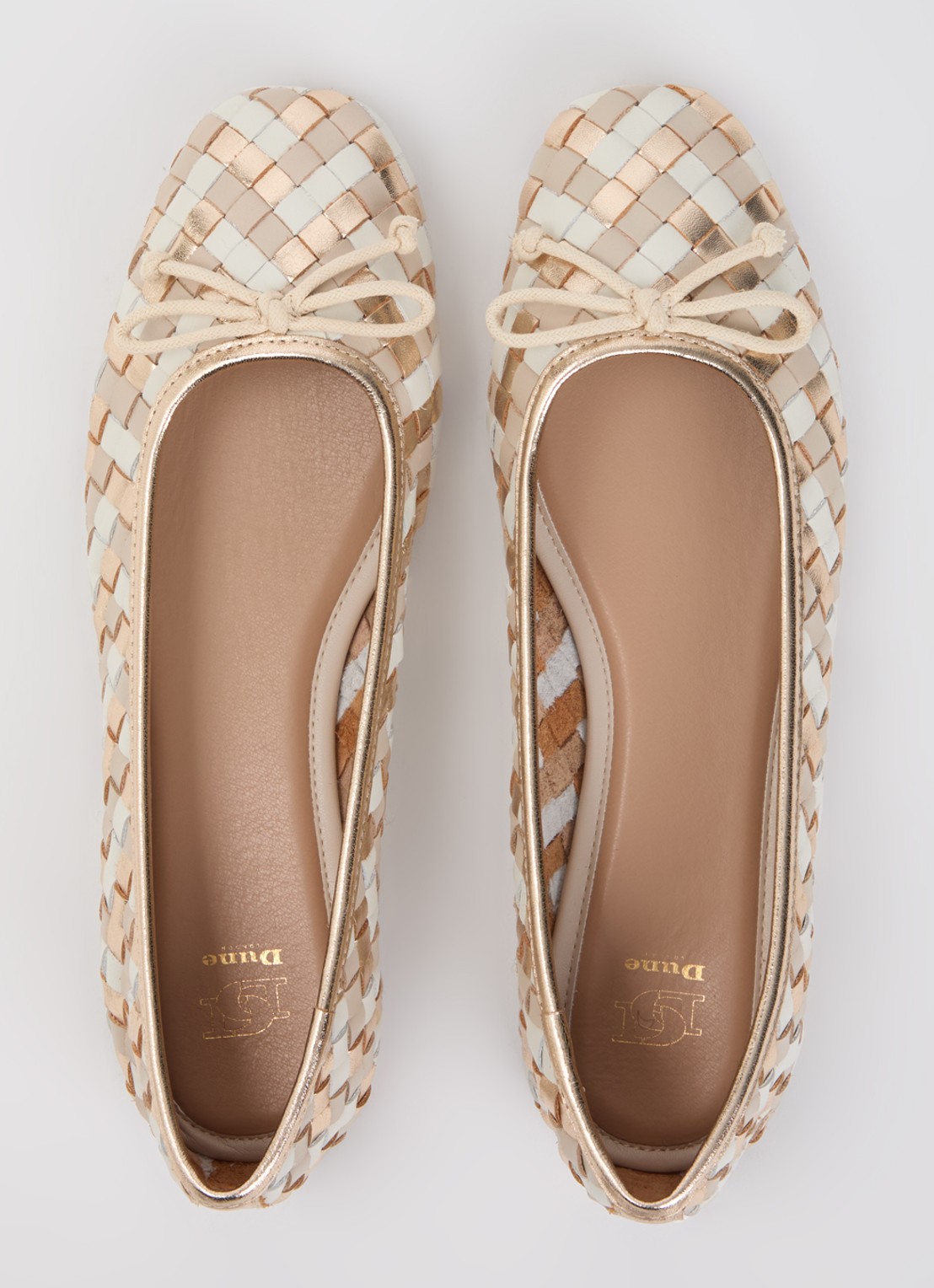 Dune London Heat ballerina - detail 2 beige
