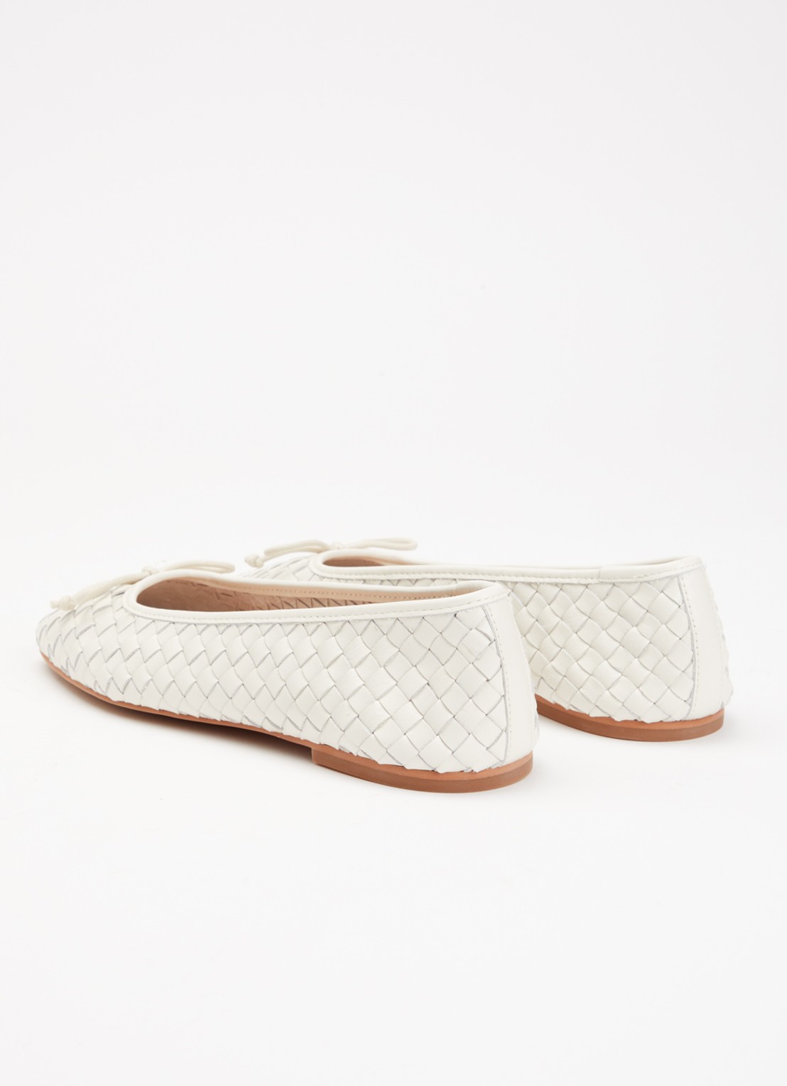 Dune London Heat ballerina - achterkant 5 gebroken wit