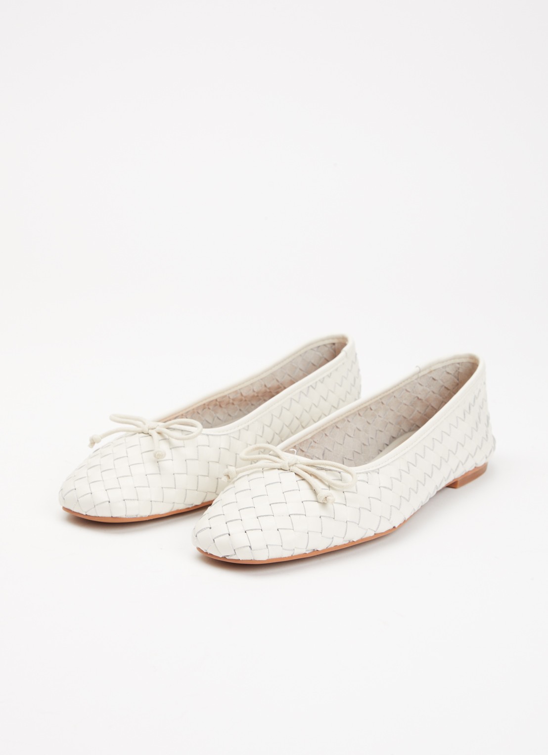 Dune London Heat ballerina - detail gebroken wit