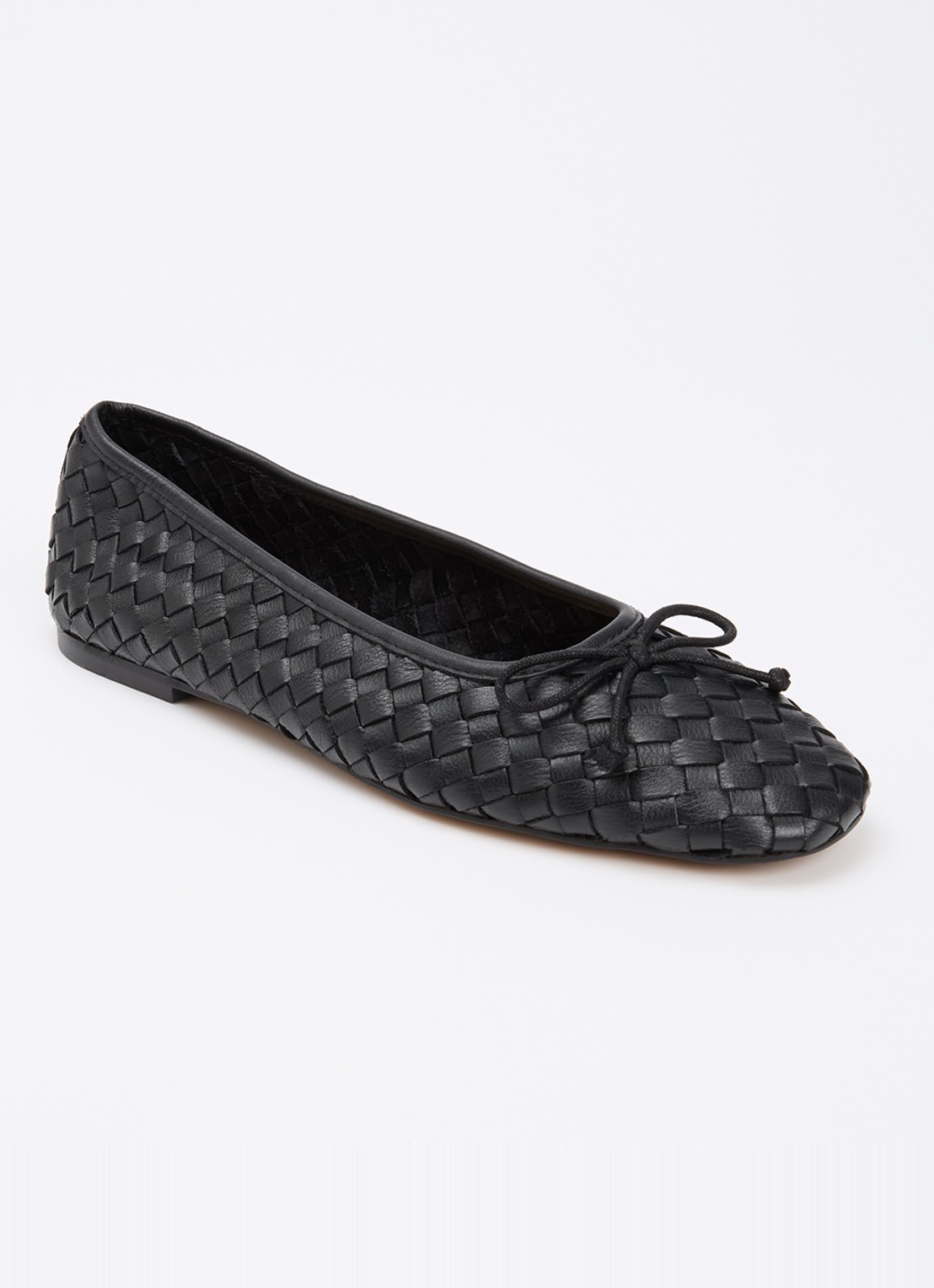 Dune London Heat ballerina - voorkant 2 zwart