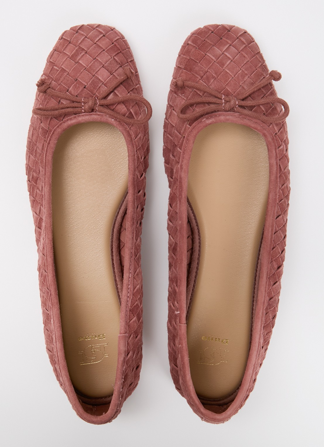 Dune London Heat ballerina - detail 4 oudroze