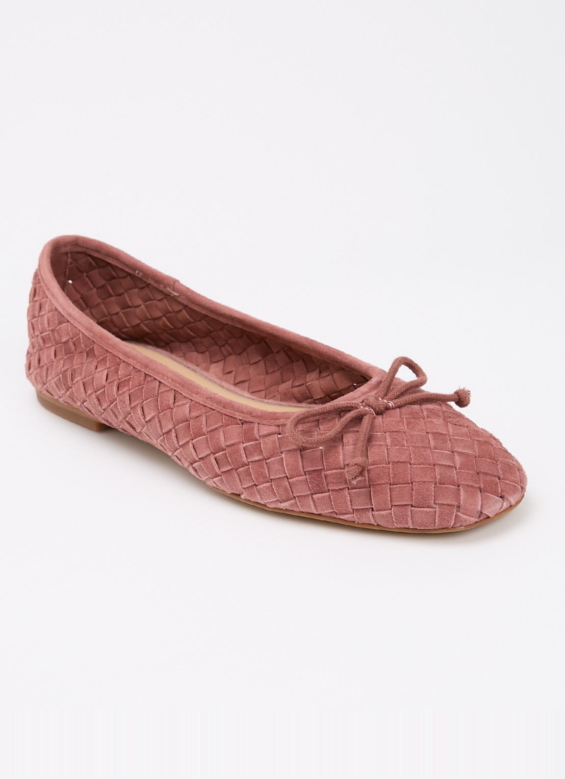 Dune London Heat ballerina - voorkant 2 oudroze