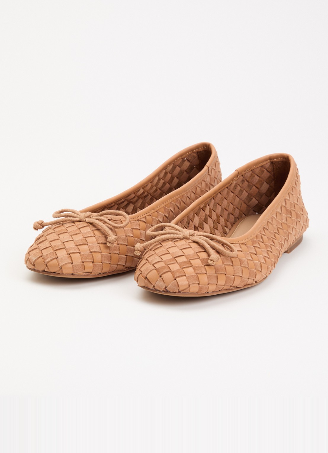 Dune London Heat ballerina - detail roestbruin