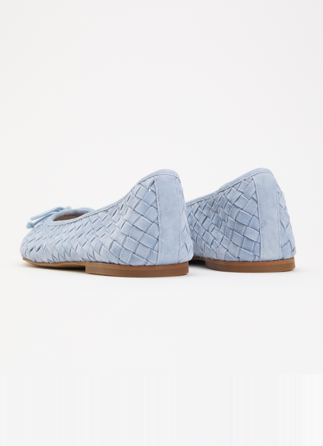 Dune London Heat ballerina - achterkant 5 lichtblauw