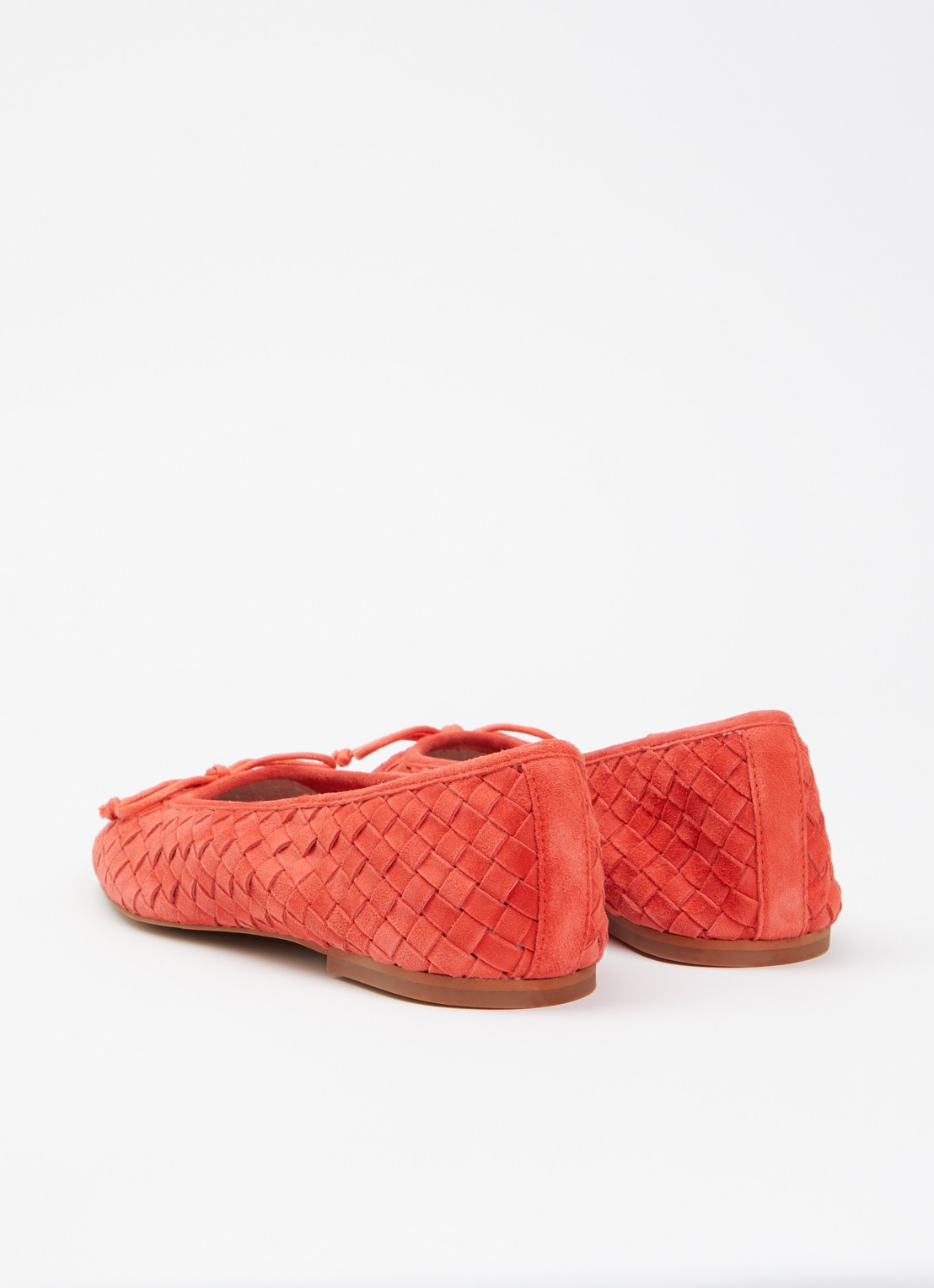 Dune London Heat ballerina - achterkant 5 donkeroranje