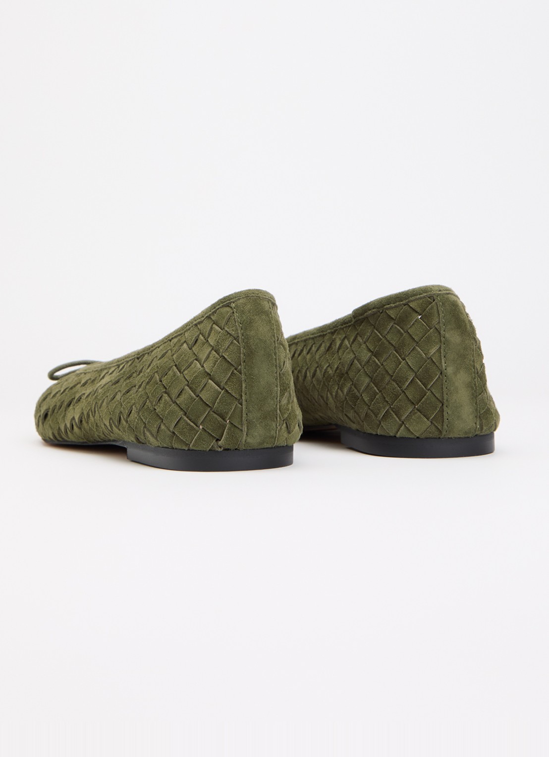 Dune London Heat ballerina - achterkant legergroen
