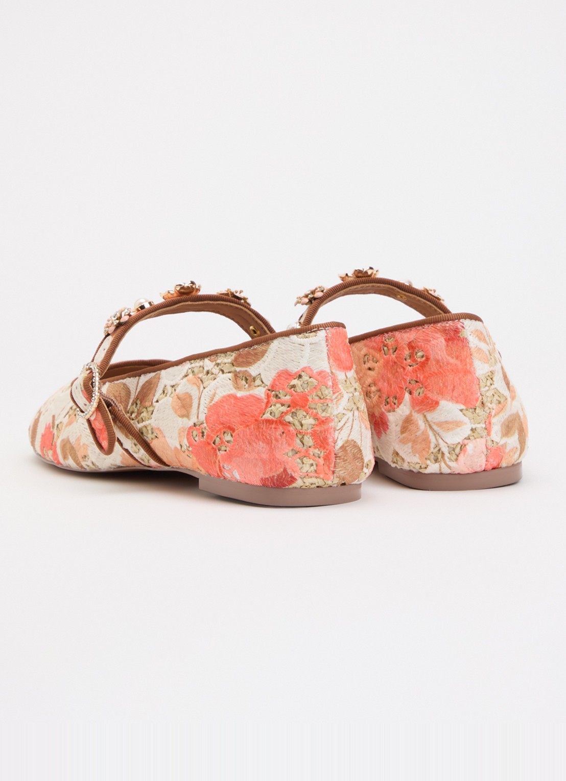 Dune London Hennrietta ballerina - achterkant 4 orange
