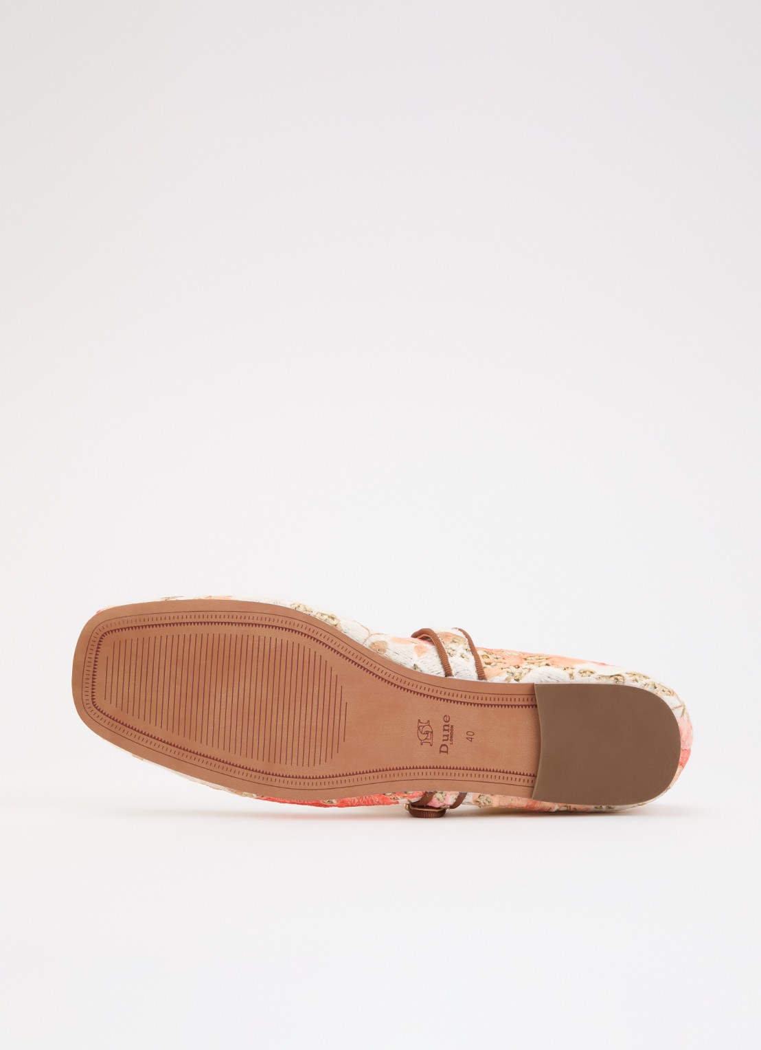 Dune London Hennrietta ballerina - detail 3 orange