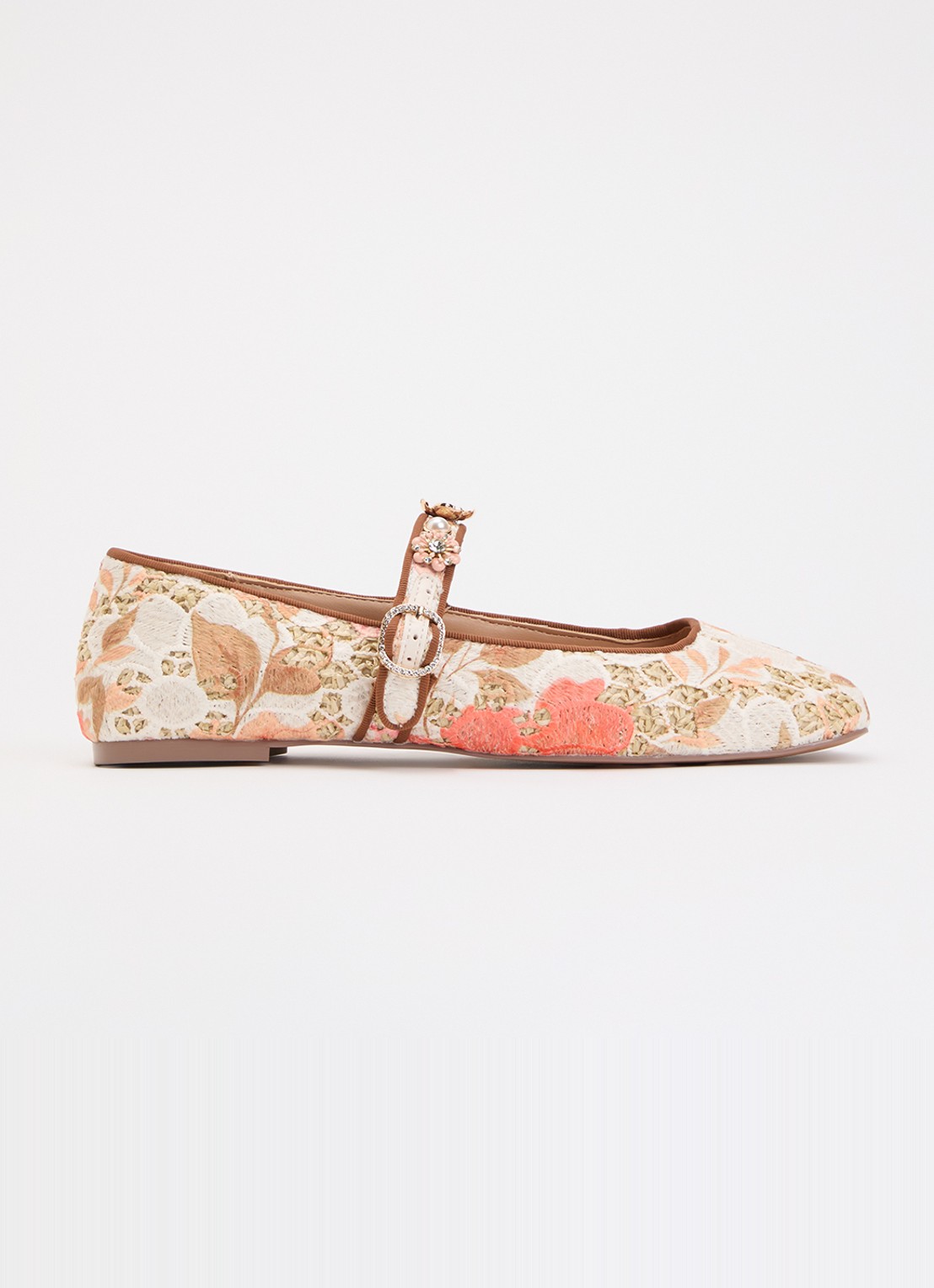 Dune London Hennrietta ballerina - voorkant 5 orange