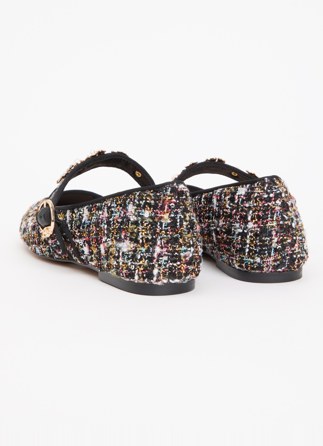 Dune London Hennrietta ballerina - achterkant 4 zwart