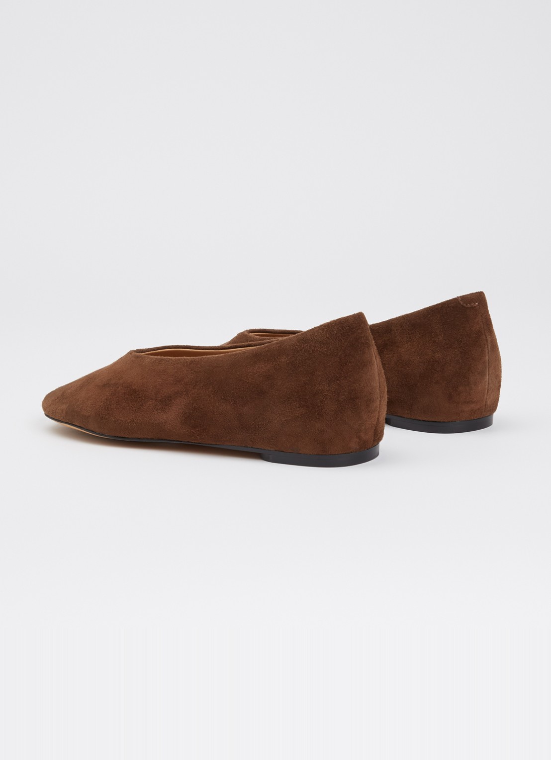 Dune London Highcut ballerina van leer - achterkant 9 bruin