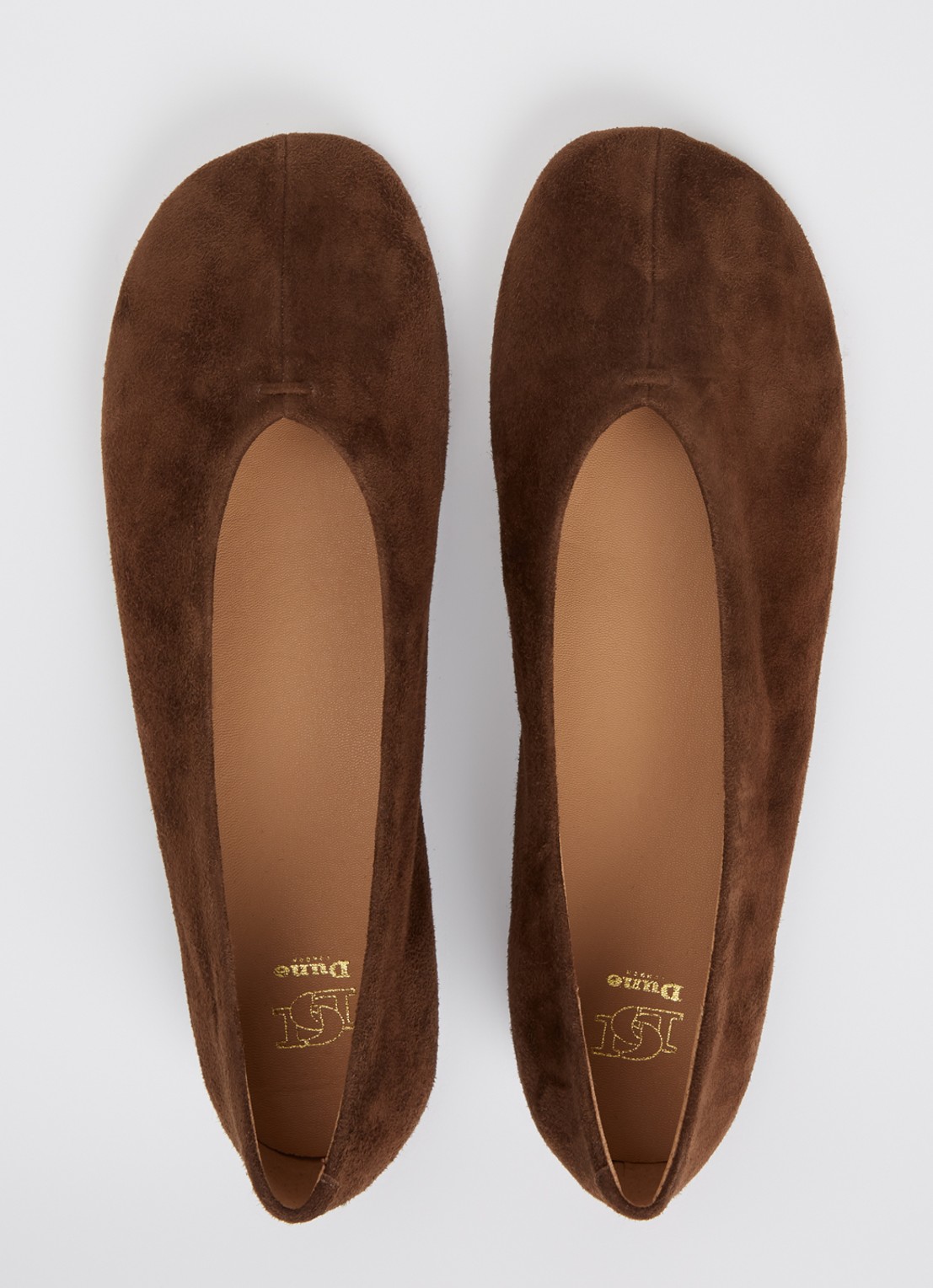 Dune London Highcut ballerina van leer - detail 7 bruin
