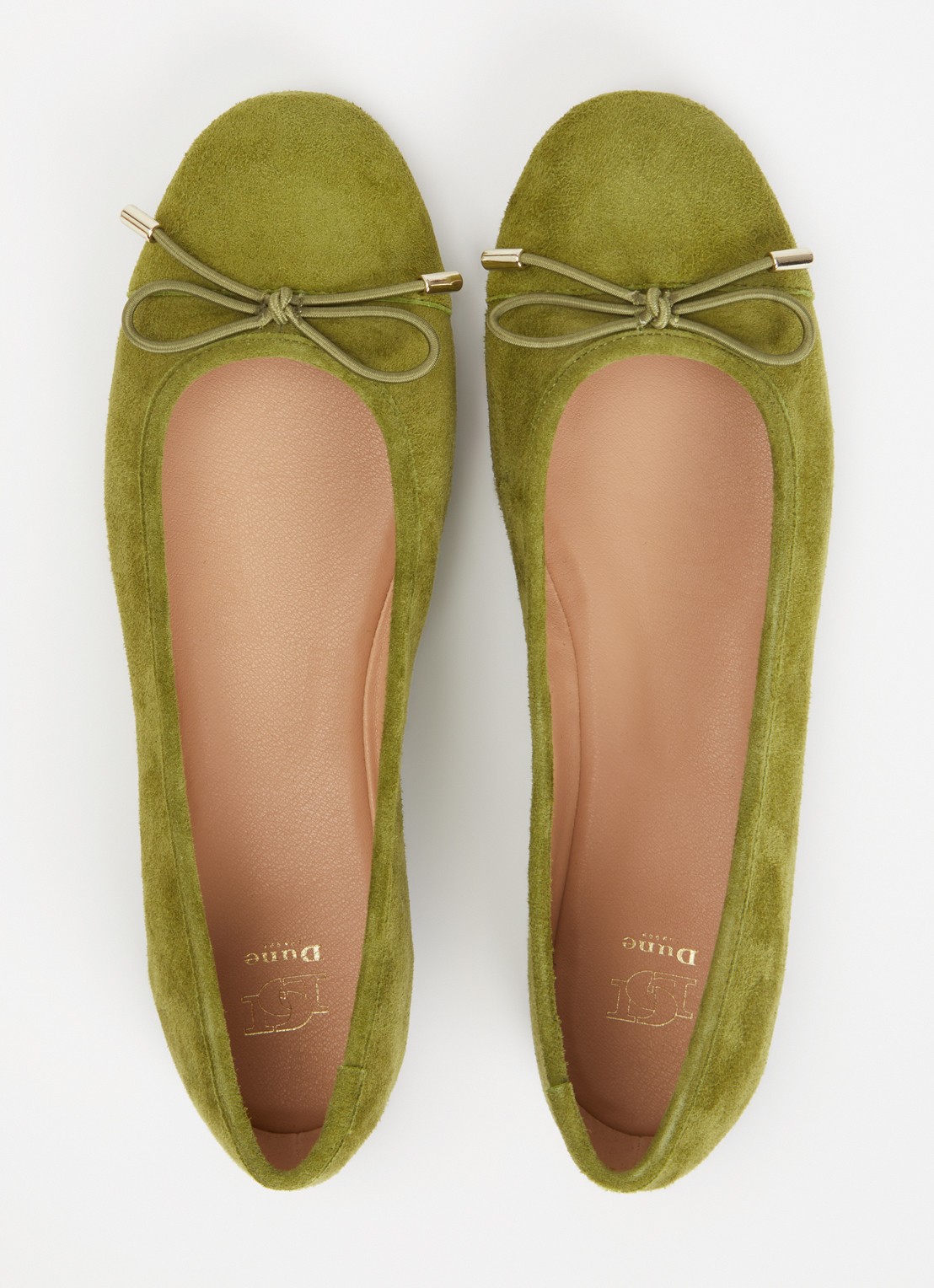 Dune London Highest ballerina met lakleren details - detail 3 groen