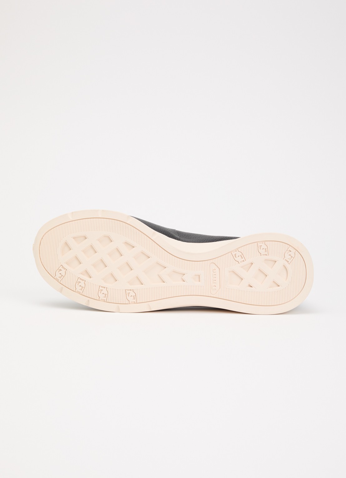 Dune London Highline ballerina van leer met metallic finish - detail 4 zwart