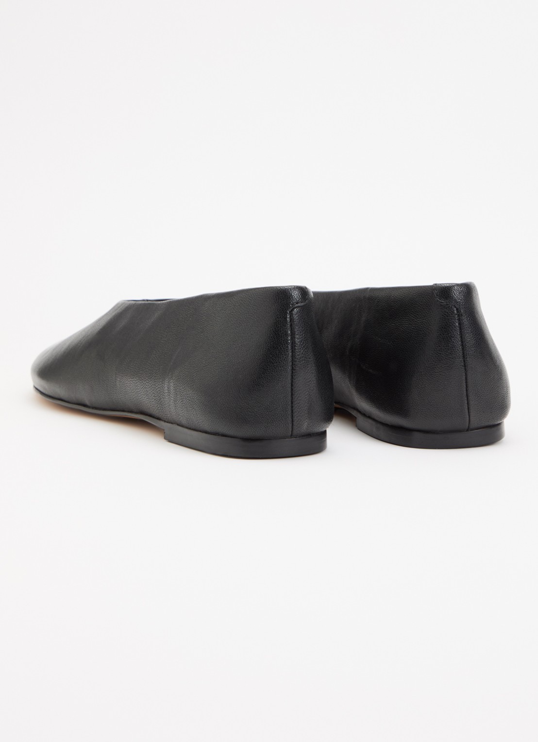 Dune London Highway ballerina van leer - achterkant 5 zwart