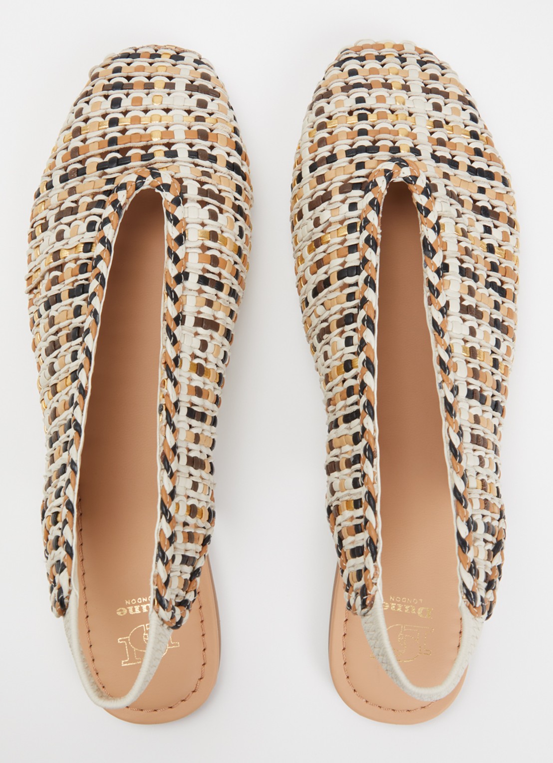 Dune London Hollianne slingback van leer - detail 4 beige