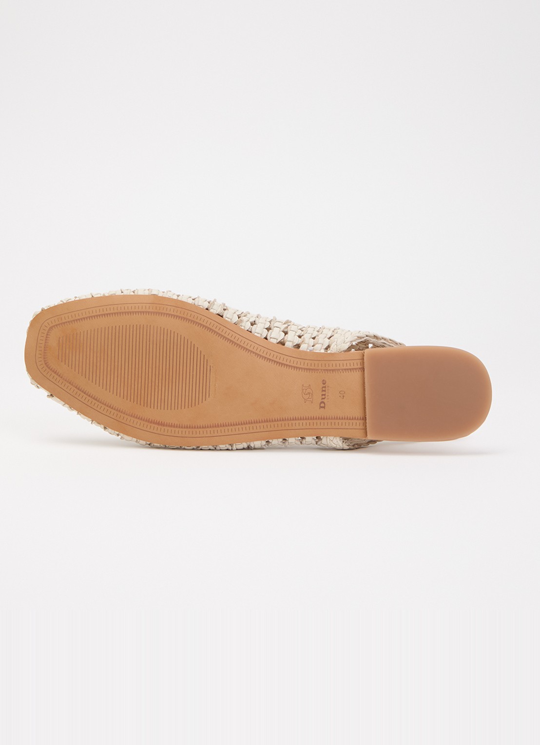 Dune London Hollianne slingback van leer - detail 4 gebroken wit