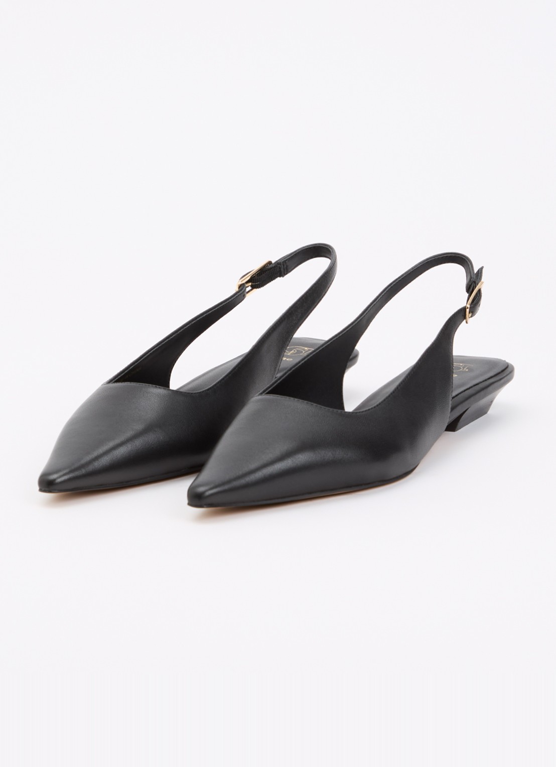 Dune London Hostess slingback van leer - detail 2 zwart