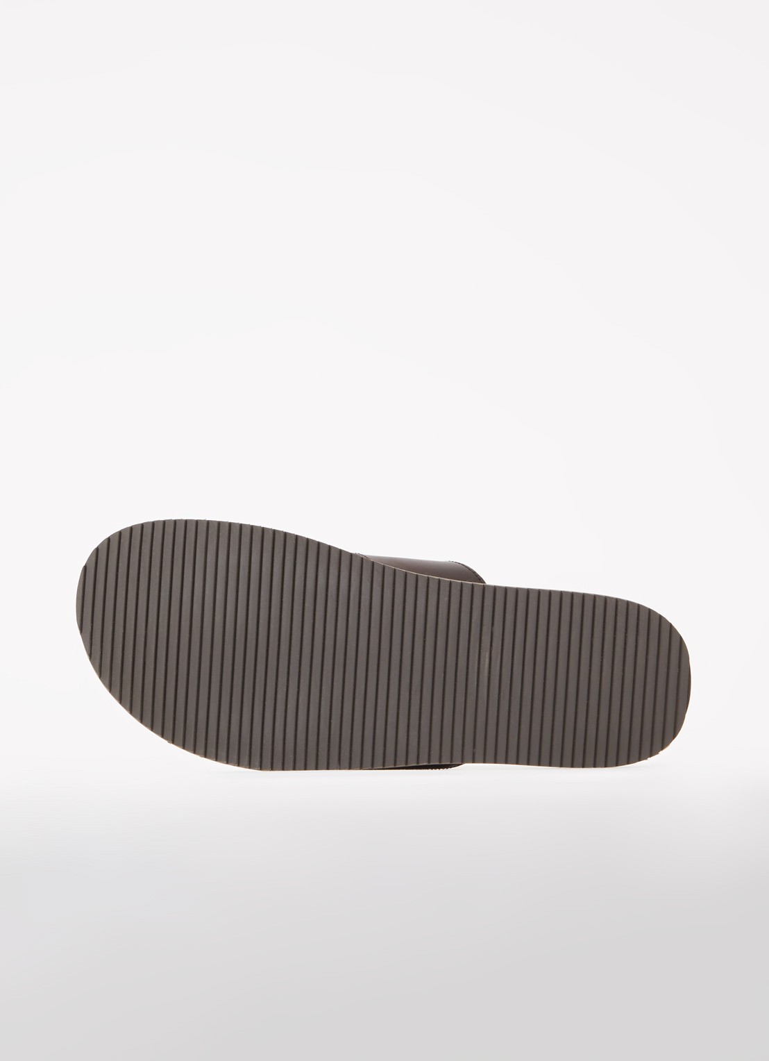 Dune London Insight slipper van leer - detail 3 donkerbruin