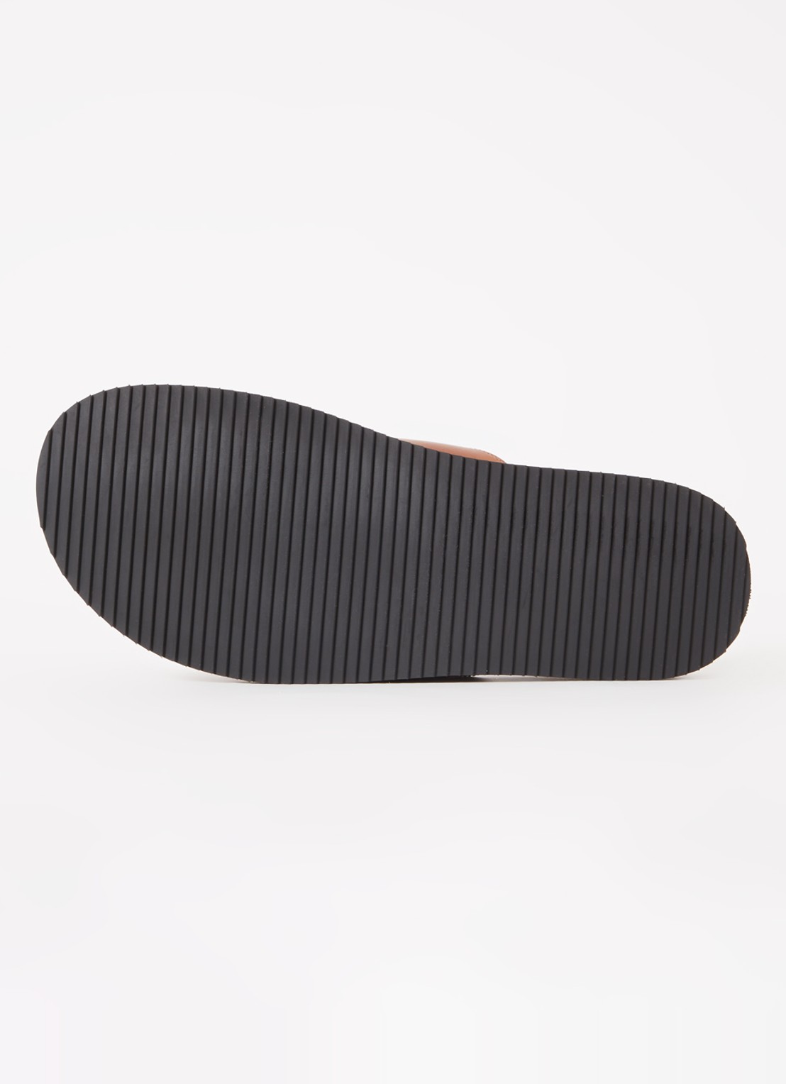 Dune London Insight slipper van leer - detail 4 cognac