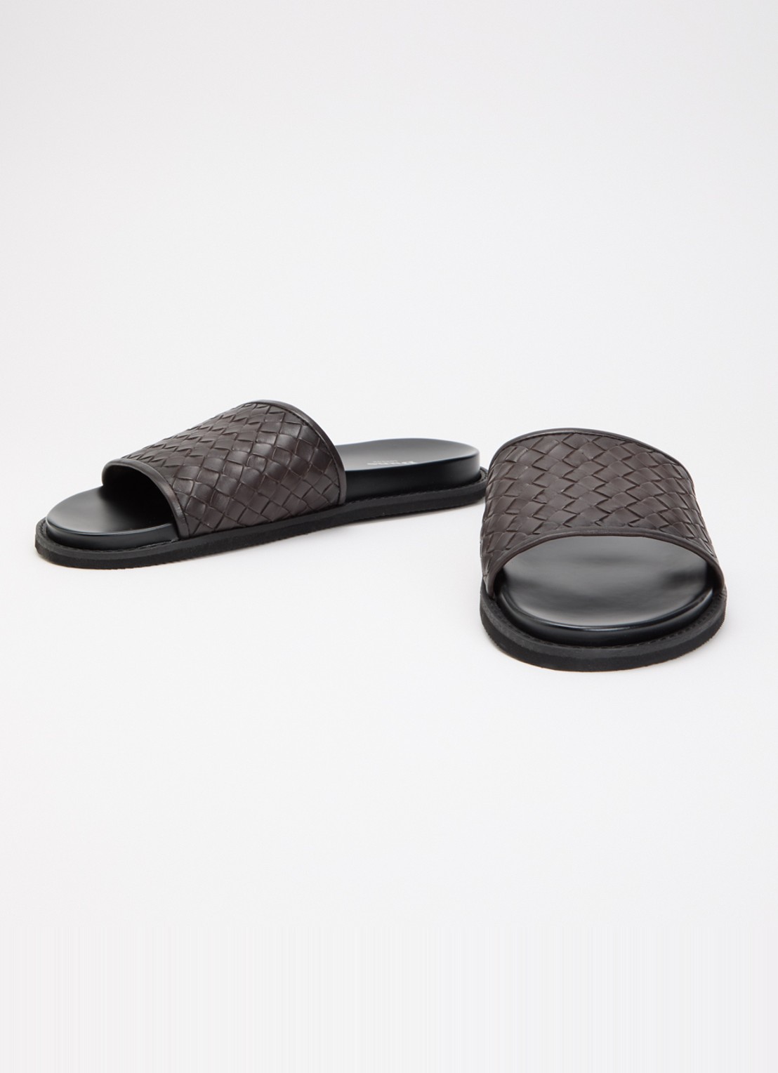 Dune London Ivar slipper van leer - detail 2 bruin
