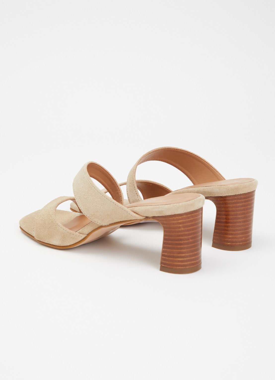 Dune London Jaeda muiltje van suède - achterkant 5 beige