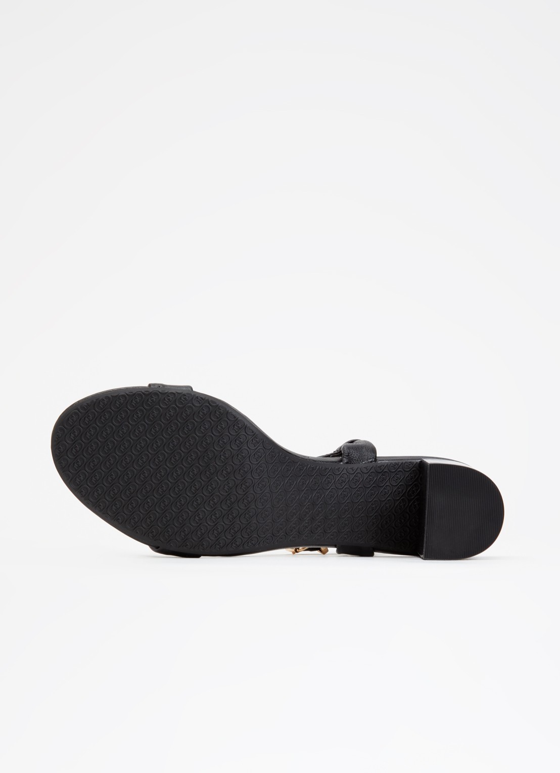 Dune London Jaliz sandalette van leer - detail 5 zwart