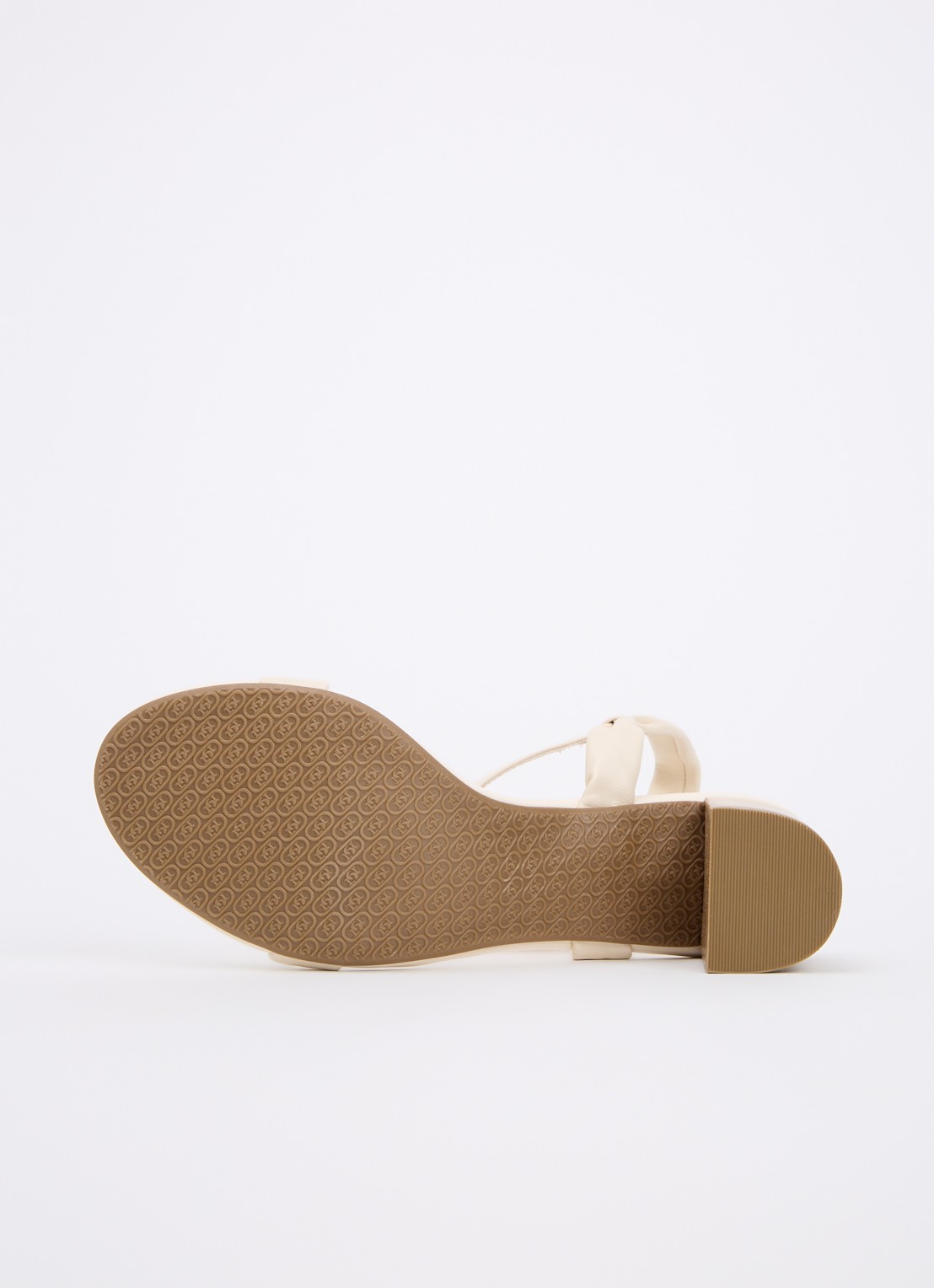 Dune London Jaliz sandalette van leer - detail 3 creme