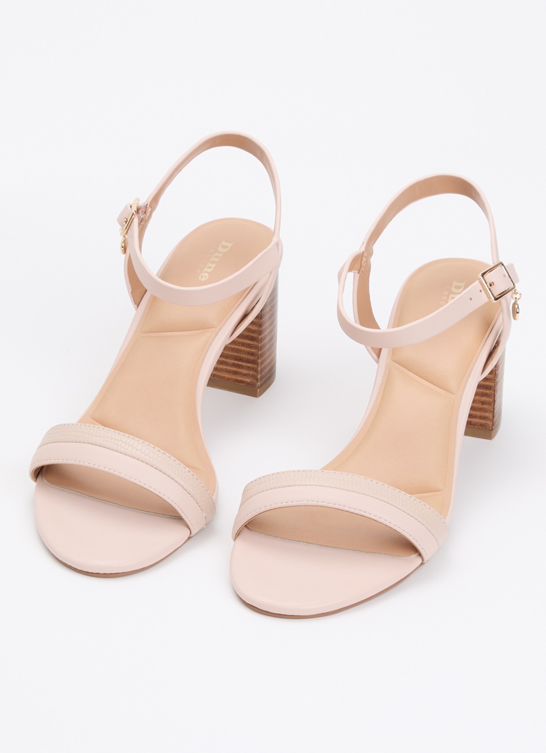 Dune London Jaycie sandalette van leer - detail 3 lichtroze
