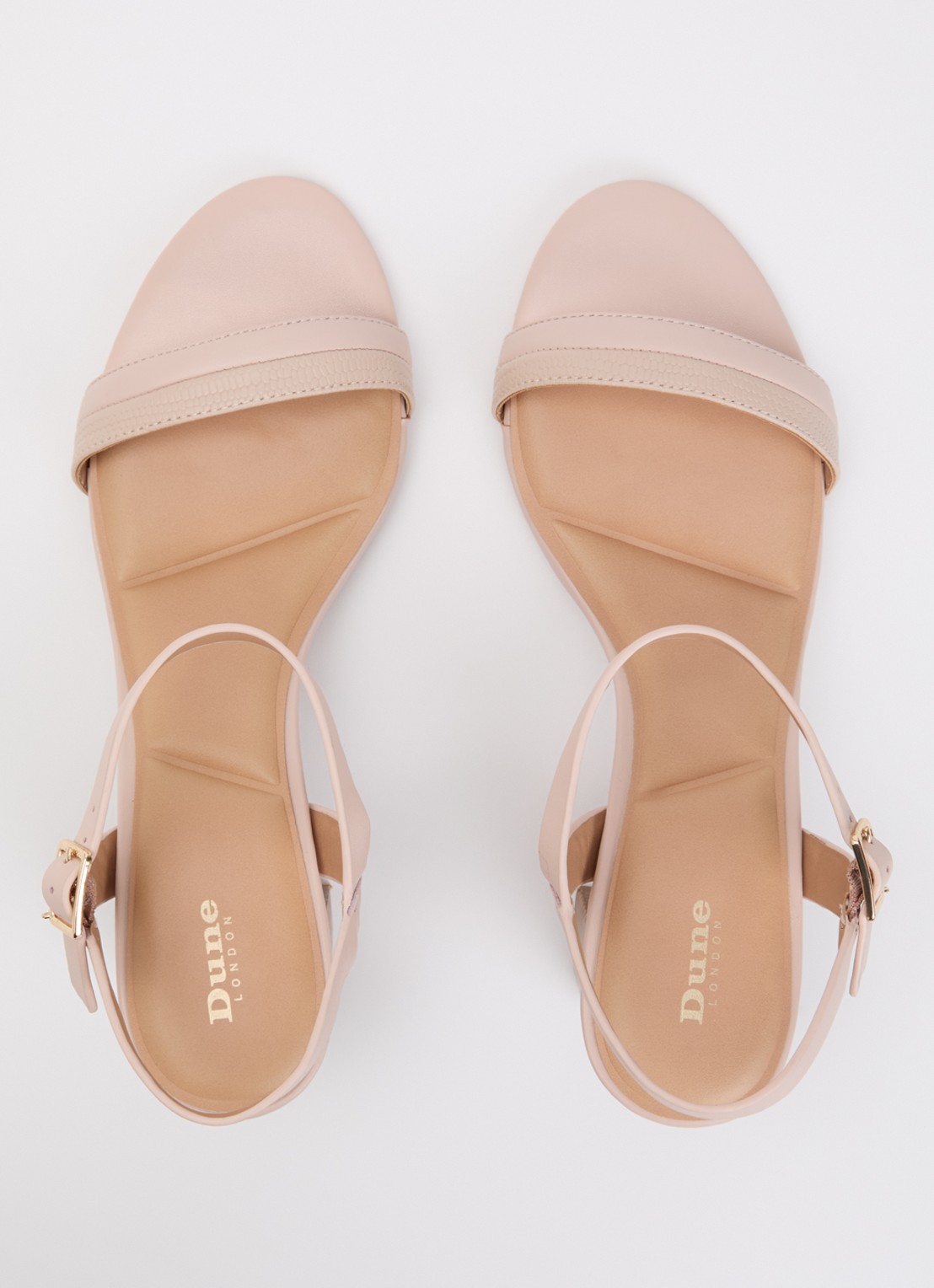Dune London Jaycie sandalette van leer - detail 4 lichtroze