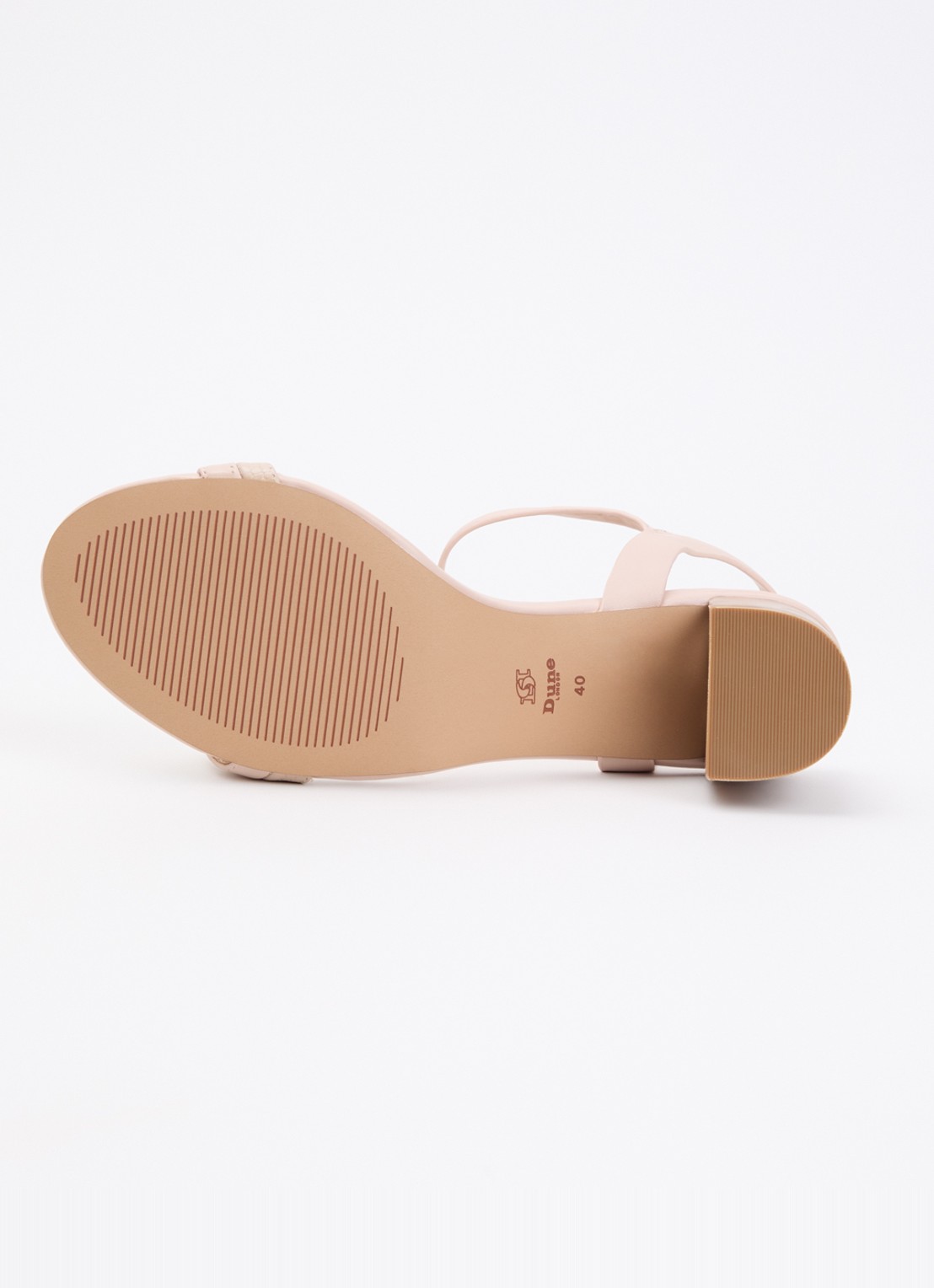Dune London Jaycie sandalette van leer - detail 5 lichtroze