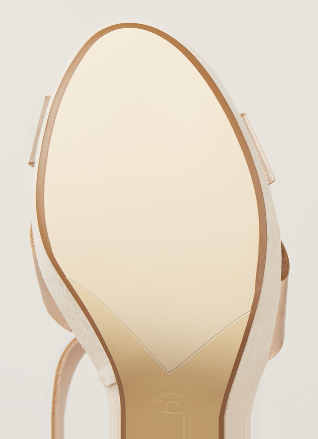 Dune London Jiyla sandalette van leer - detail 5 roségoud