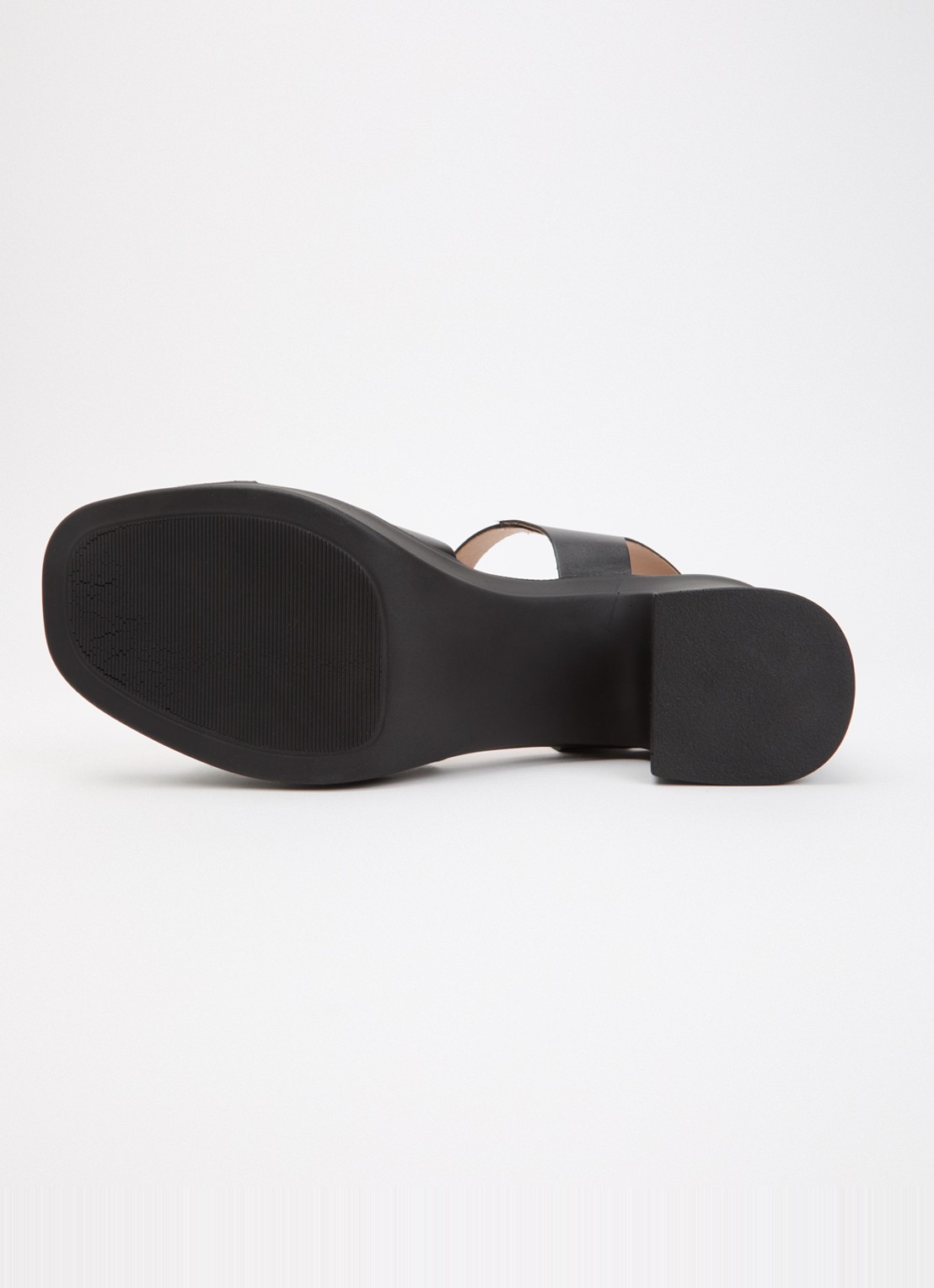 Dune London Judge sandalette van leer - detail 3 zwart