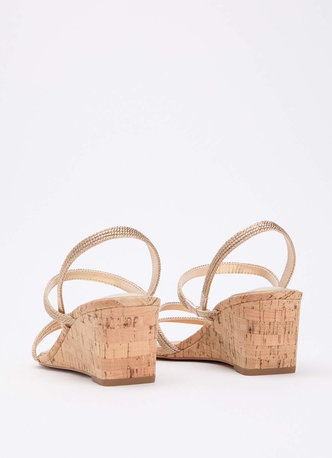 Dune London Kali sandalette met sleehak - achterkant 5 goud