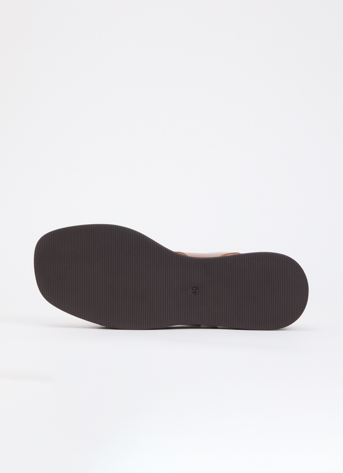 Dune London Karola sleehak van leer  - detail 4 cognac