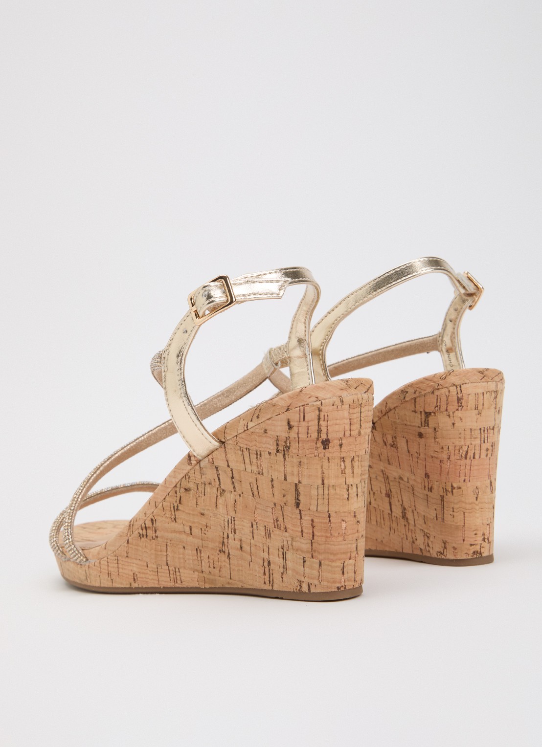 Dune London Kiikii sleehak met strass - achterkant 5 goud