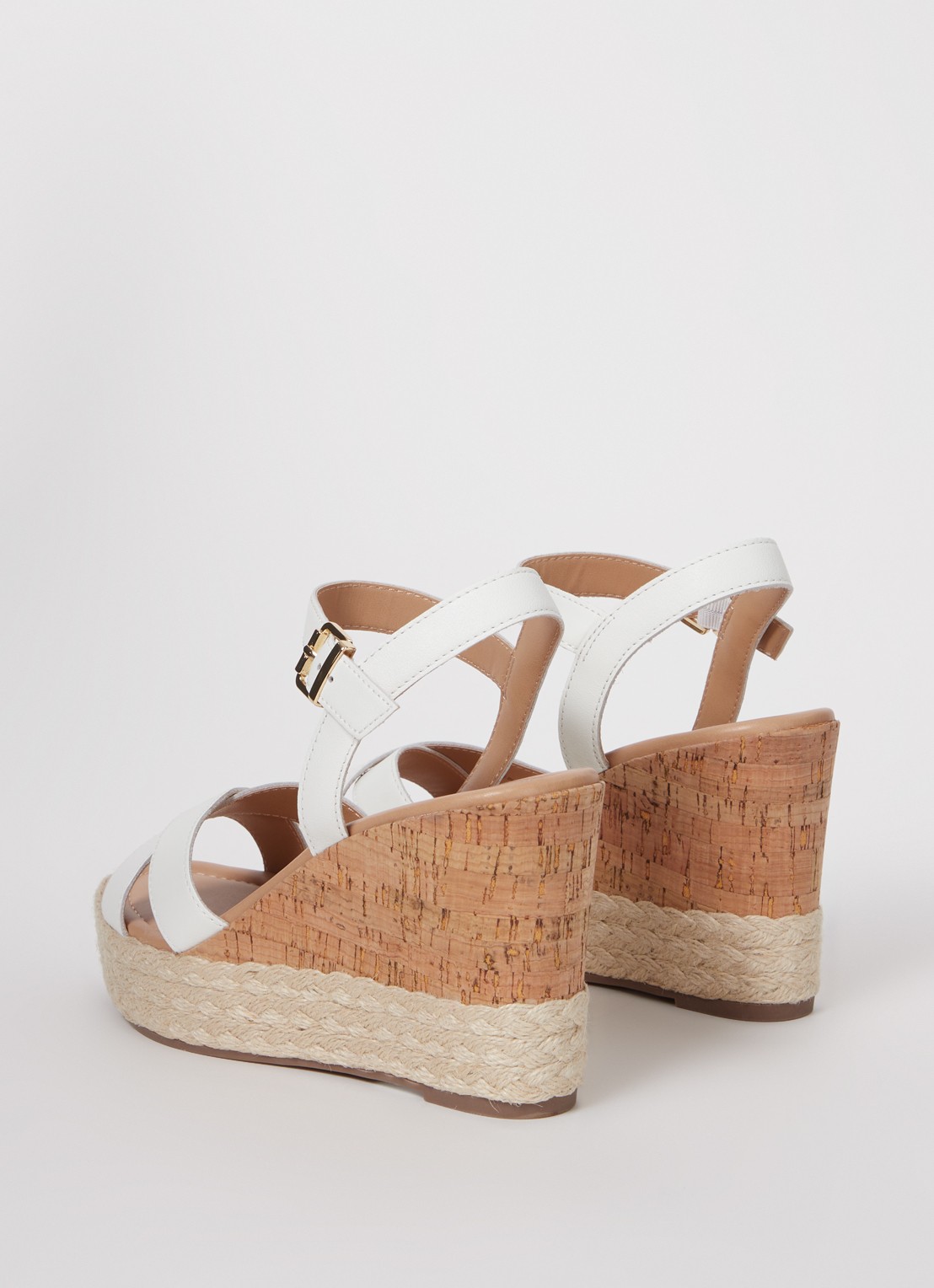 Dune London Kindest sleehak van leer - achterkant 2 wit