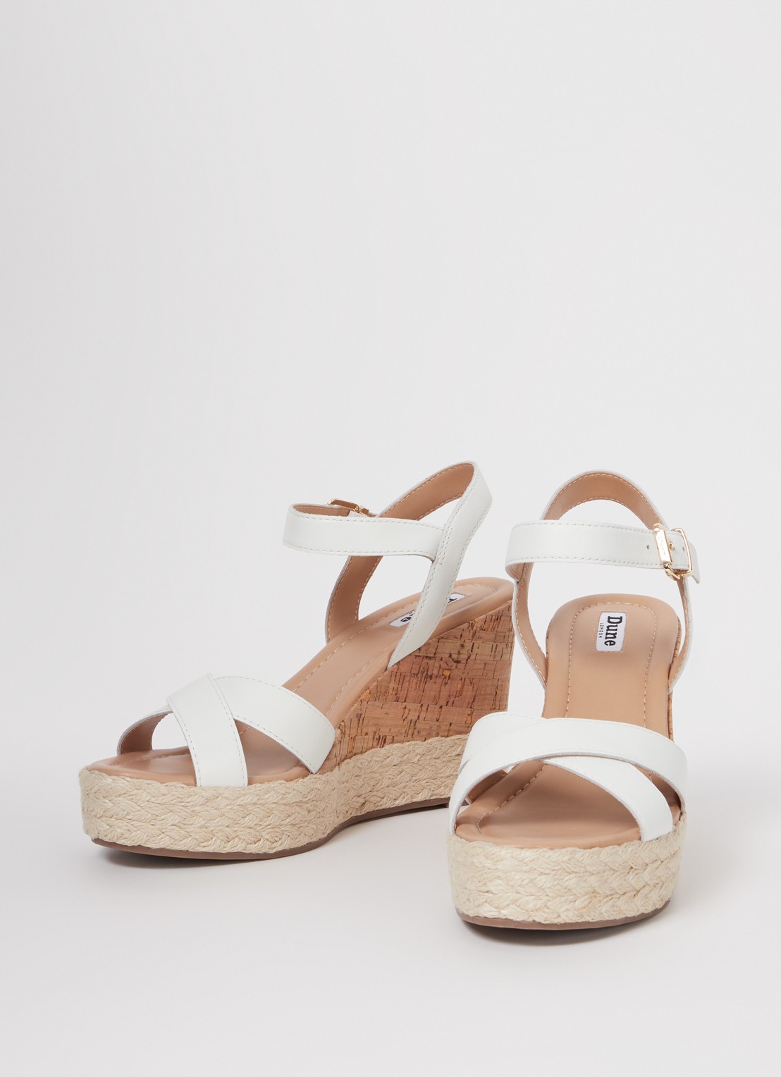 Dune London Kindest sleehak van leer - detail 3 wit