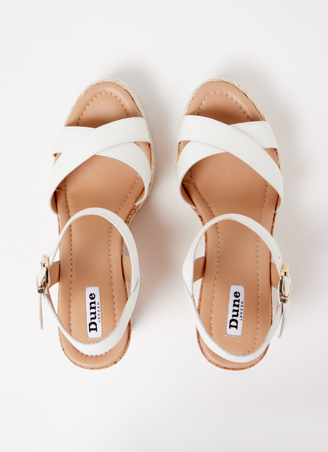 Dune London Kindest sleehak van leer - detail 4 wit