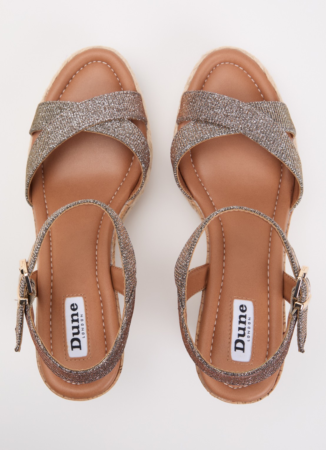 Dune London Kindest sleehak van leer - detail 3 zilver