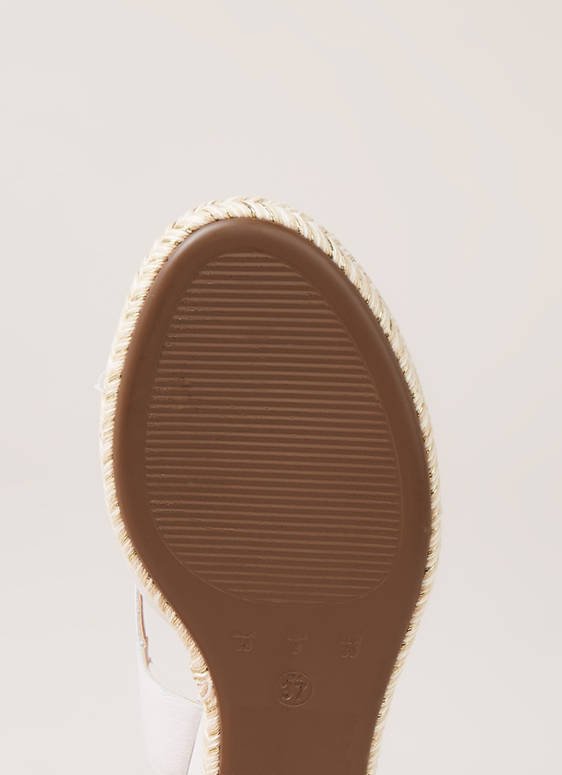 Dune London Kiwii sleehak van leer  - detail 5 wit