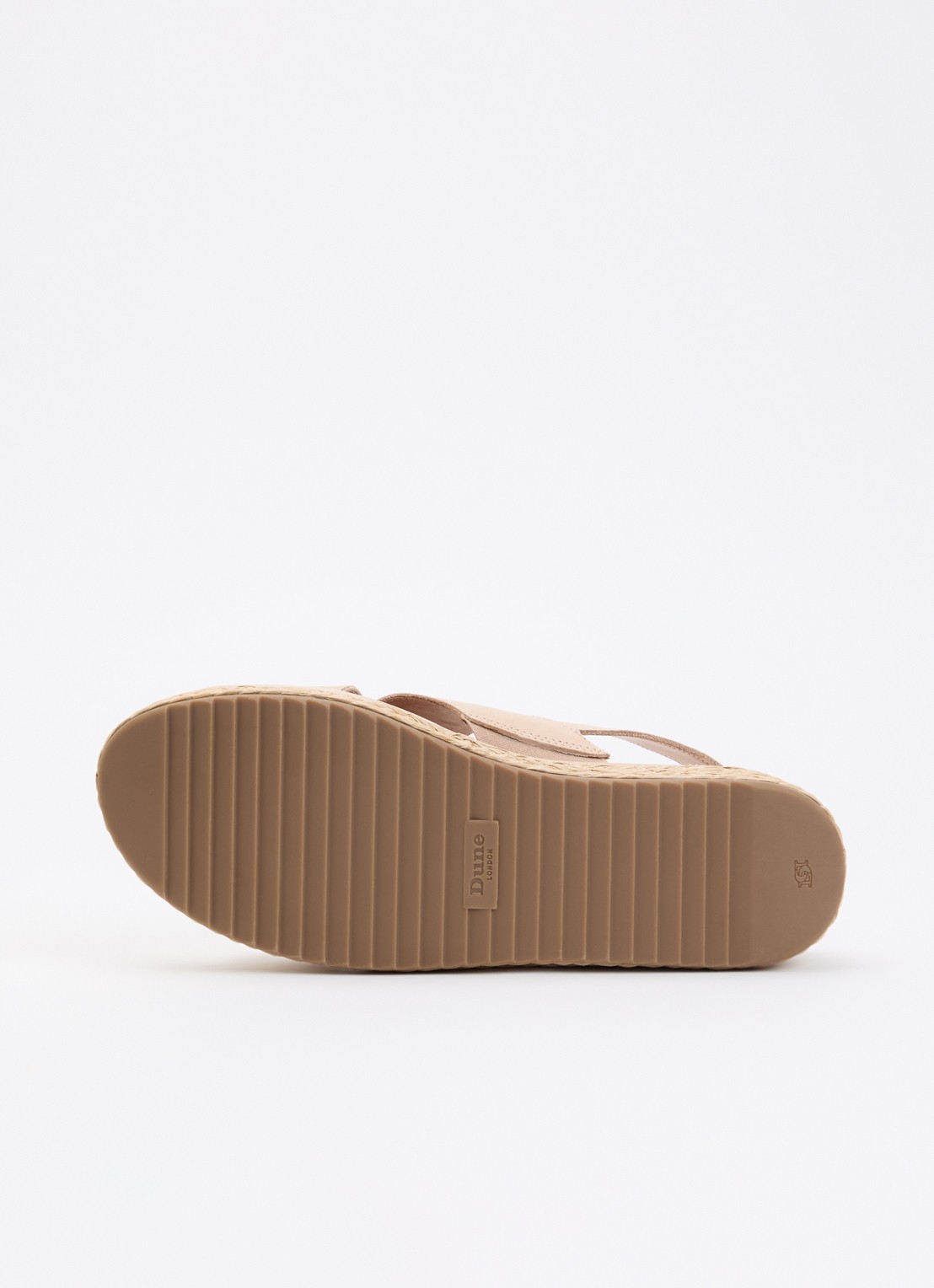 Dune London Kiya sandaal met sleehak - detail 5 lichtbruin