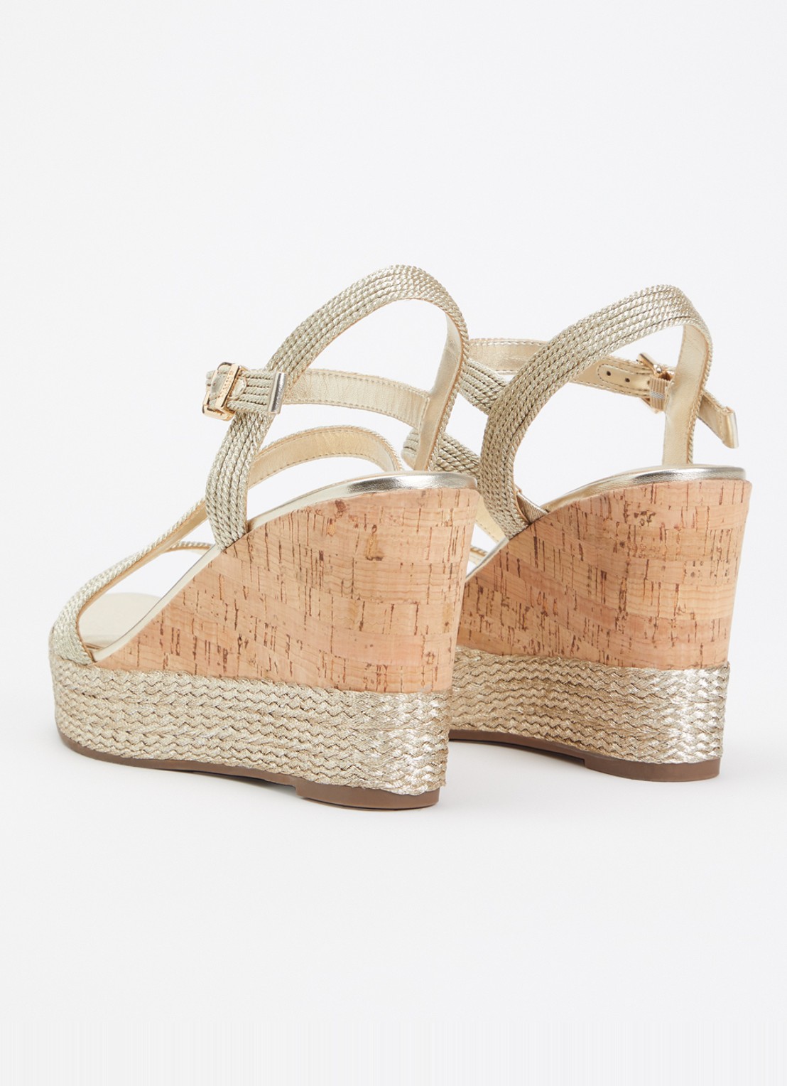 Dune London Koda sleehak met metallic finish - achterkant 2 goud
