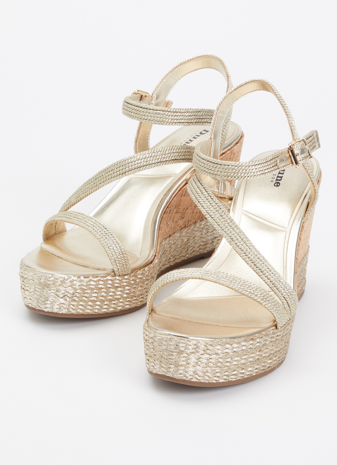 Dune London Koda sleehak met metallic finish - detail 3 goud